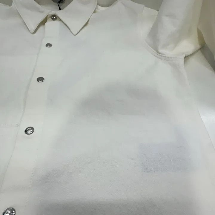 Dior Dior White Patterned Long Sleeve Shirt for Men 0079 Size US L / EU 52-54 / 3 - 10 Thumbnail