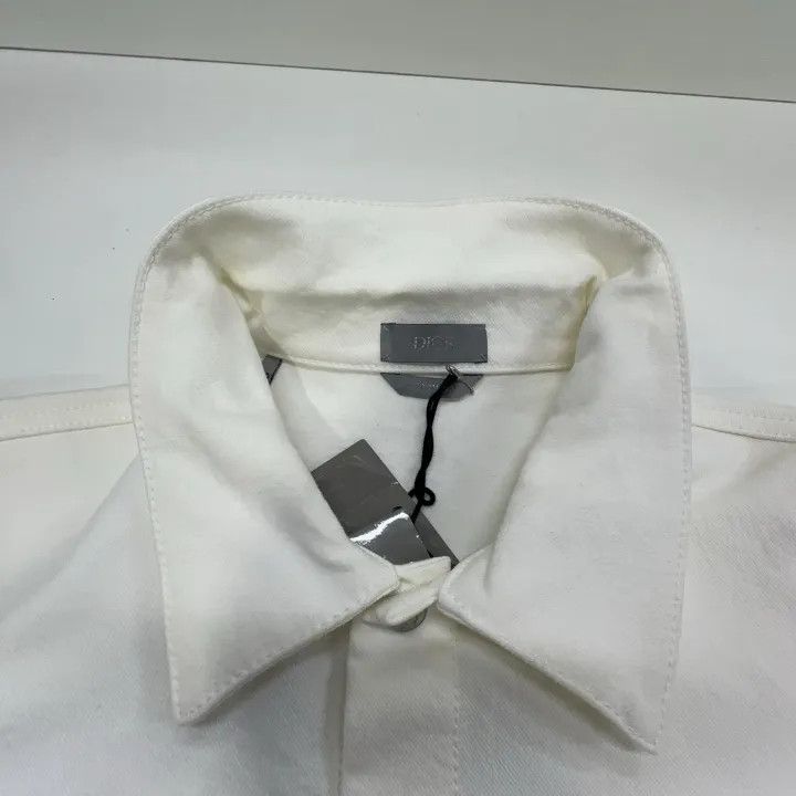 Dior Dior White Patterned Long Sleeve Shirt for Men 0079 Size US L / EU 52-54 / 3 - 7 Thumbnail