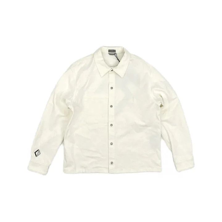 Dior Dior White Patterned Long Sleeve Shirt for Men 0079 Size US L / EU 52-54 / 3 - 2 Thumbnail