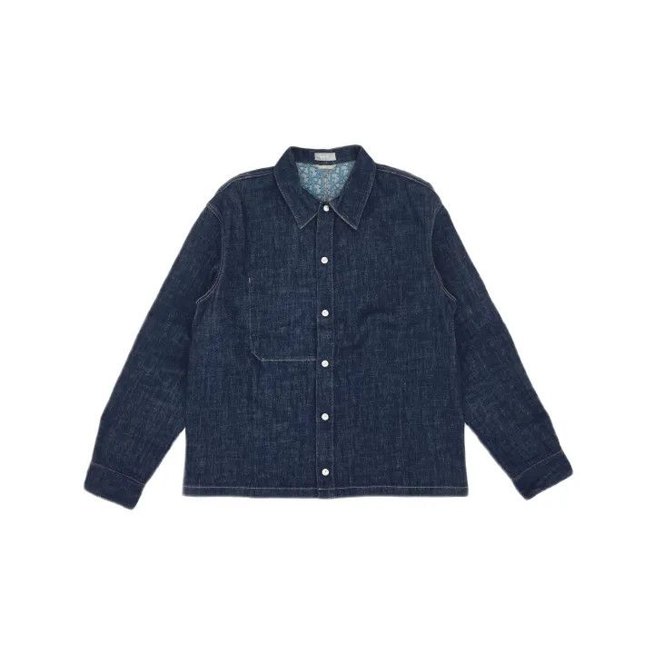 Dior Dior Blue Long Sleeve Button-Up Shirt 0079 Size US L / EU 52-54 / 3 - 2 Thumbnail