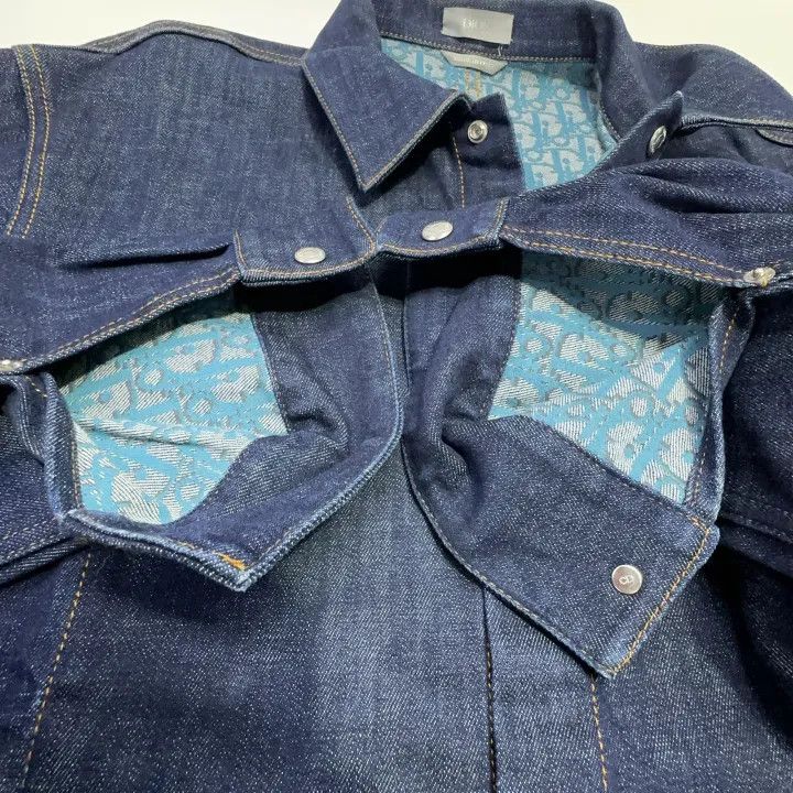 Dior Dior Blue Long Sleeve Button-Up Shirt 0079 Size US L / EU 52-54 / 3 - 7 Thumbnail