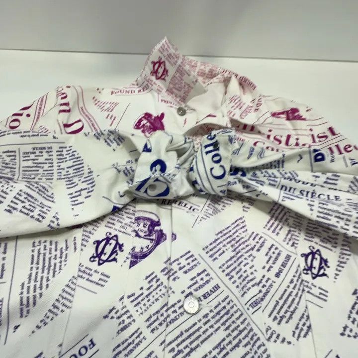 Dior Dior SS20 Gradient Newspaper Print Denim Jacket 0079 Size US L / EU 52-54 / 3 - 9 Thumbnail