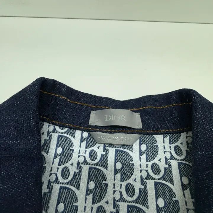 Dior Dior Denim Jacket with Floral Lining 0079 Size US L / EU 52-54 / 3 - 4 Thumbnail