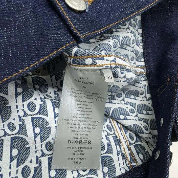 Dior Dior Denim Jacket with Floral Lining 0079 Size US L / EU 52-54 / 3 - 5 Thumbnail