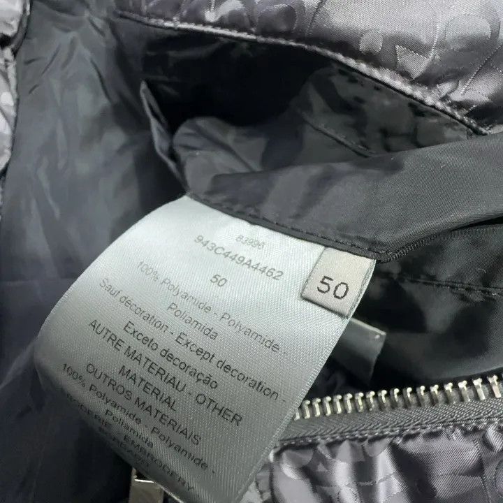 Dior Dior Gray Logo-Printed Long Sleeve Puffer Jacket 0079 Size US L / EU 52-54 / 3 - 4 Thumbnail