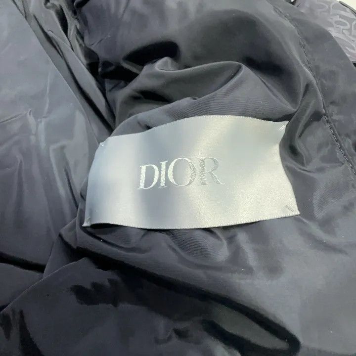 Dior Dior Gray Logo-Printed Long Sleeve Puffer Jacket 0079 Size US L / EU 52-54 / 3 - 6 Thumbnail