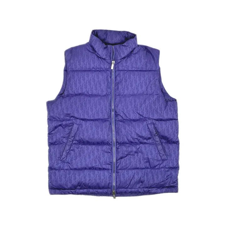 Dior Dior Purple Puffer Vest with Stand Collar 0079 Size US L / EU 52-54 / 3 - 2 Thumbnail