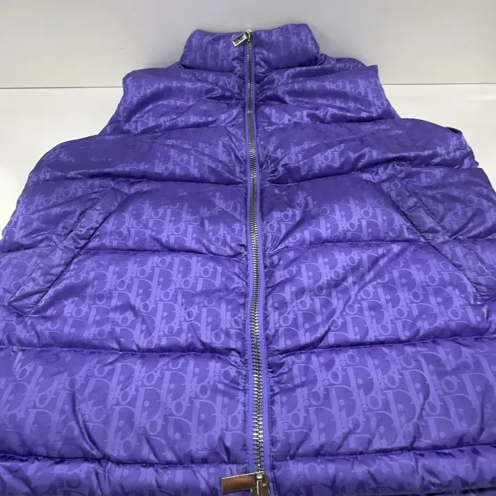 Dior Dior Purple Puffer Vest with Stand Collar 0079 Size US L / EU 52-54 / 3 - 10 Thumbnail