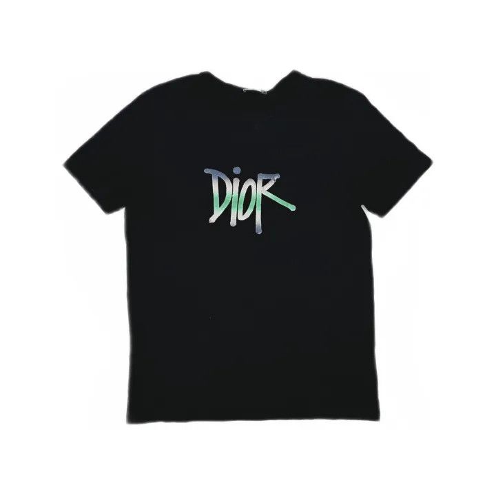 Dior Dior Gradient Color Embroidered T-Shirt for Men 0079 Size US L / EU 52-54 / 3 - 2 Thumbnail