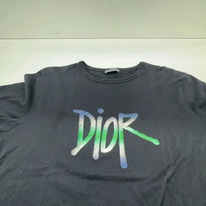 Dior Dior Gradient Embroidery Short Sleeve T-Shirt 0079 Size US L / EU 52-54 / 3 - 8 Thumbnail