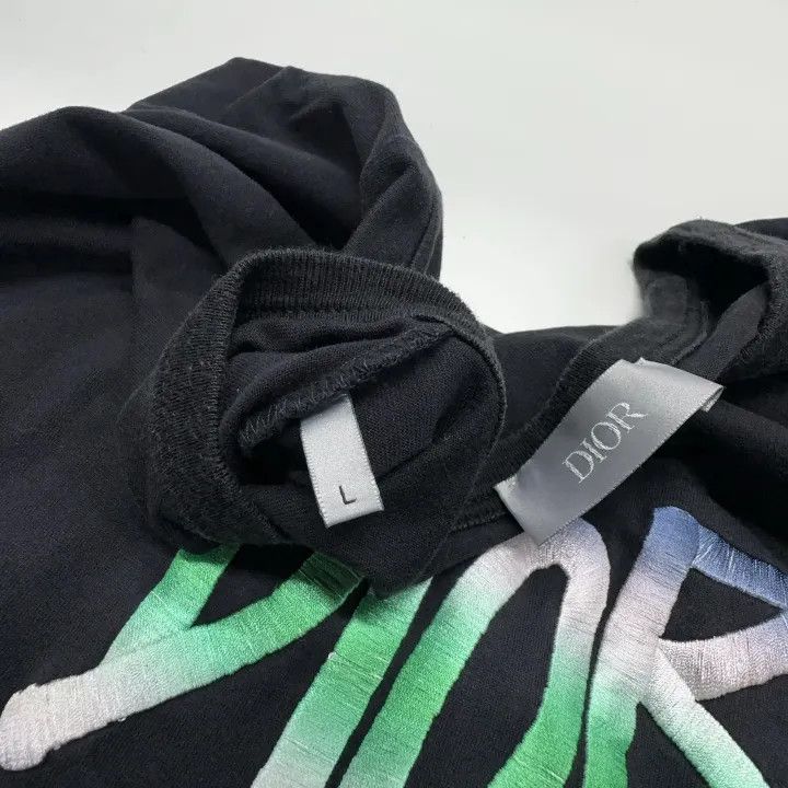 Dior Dior Gradient Embroidery Short Sleeve T-Shirt 0079 Size US L / EU 52-54 / 3 - 6 Thumbnail
