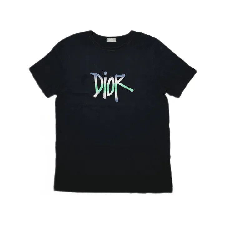 Dior Dior Gradient Embroidery Short Sleeve T-Shirt 0079 Size US L / EU 52-54 / 3 - 2 Thumbnail