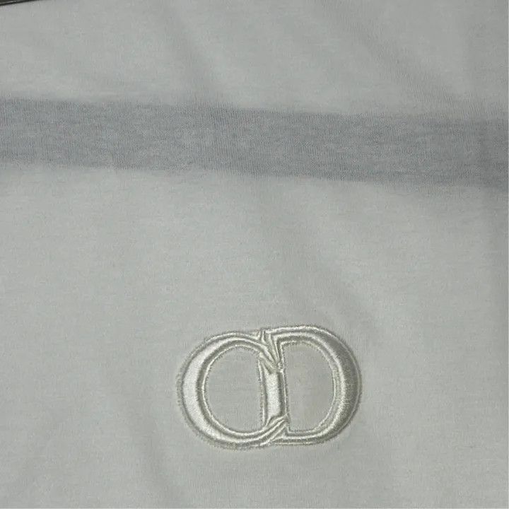 Dior Dior Logo Embroidered Short Sleeve T-Shirt 0079 Size US L / EU 52-54 / 3 - 5 Thumbnail