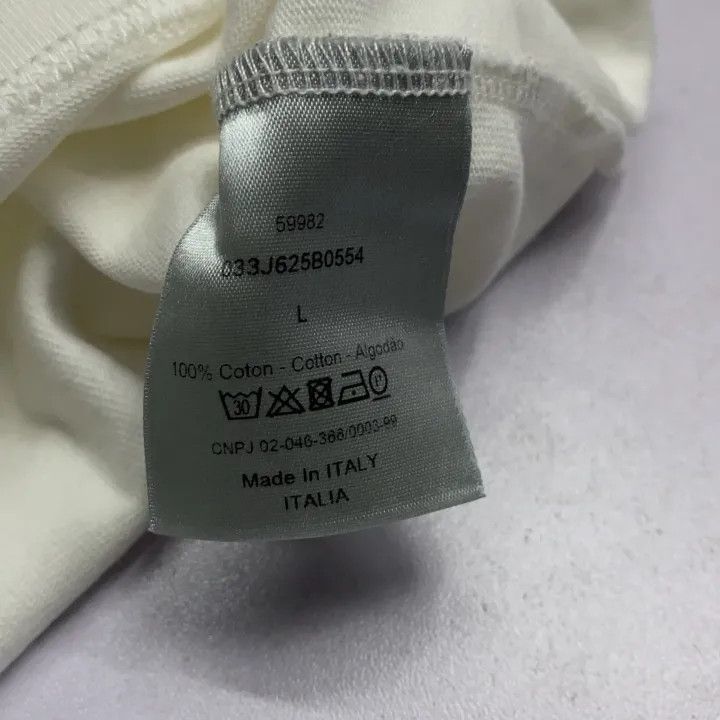 Dior Dior Air Jordan 1 Capsule White T-Shirt 0079 Size US L / EU 52-54 / 3 - 4 Thumbnail
