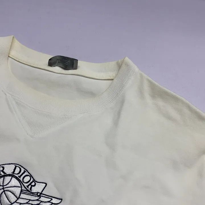 Dior Dior Air Jordan 1 Capsule White T-Shirt 0079 Size US L / EU 52-54 / 3 - 6 Thumbnail