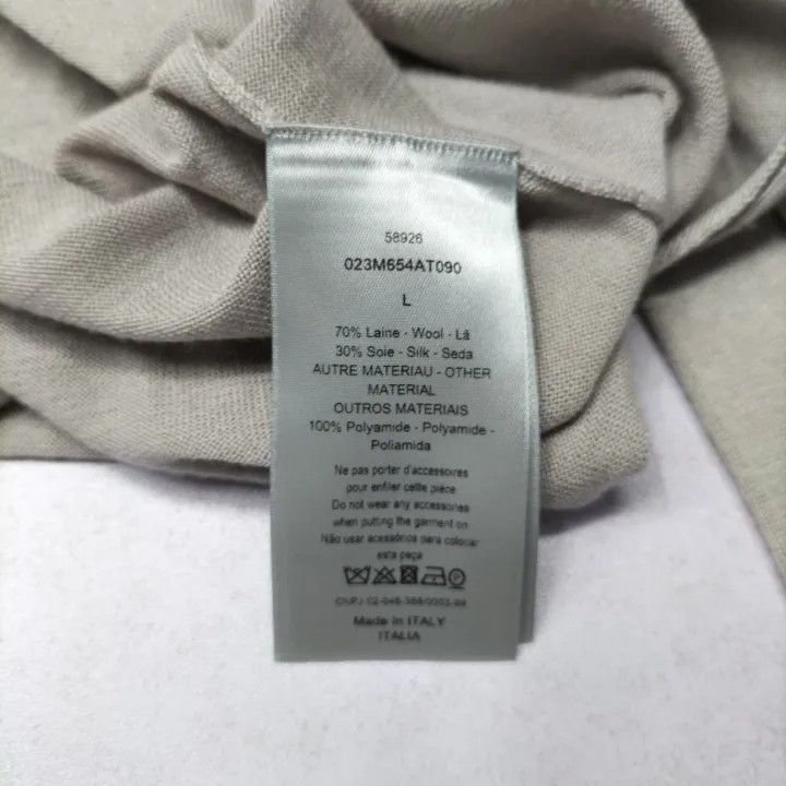 Dior Dior FW21 Logo Knit Long Sleeve Top 0079 Size US L / EU 52-54 / 3 - 4 Thumbnail