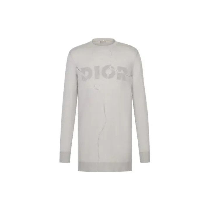 Dior Dior FW21 Logo Knit Long Sleeve Top 0079 Size US L / EU 52-54 / 3 - 2 Thumbnail