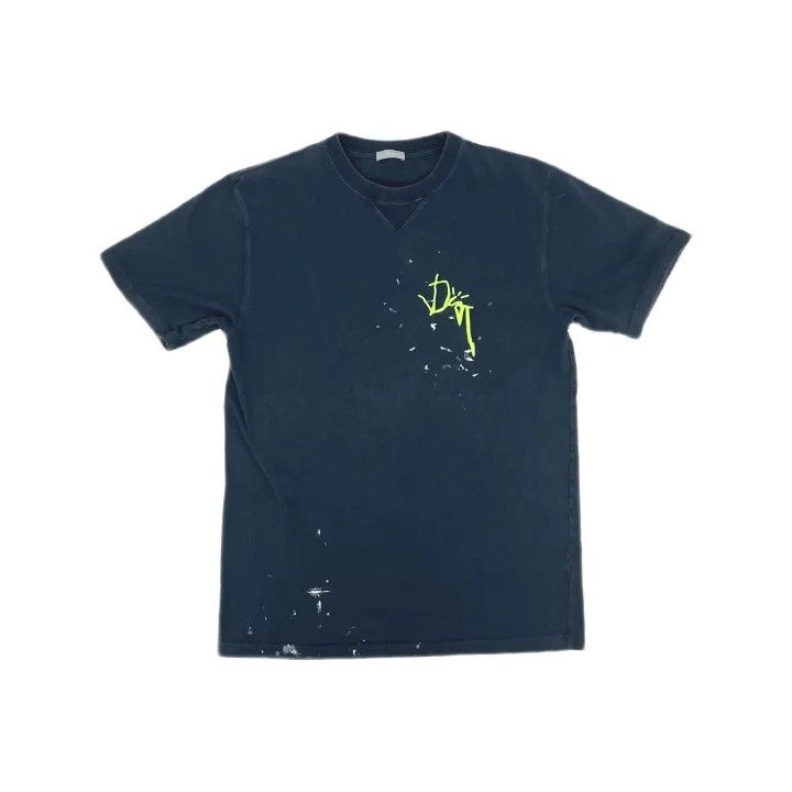 Dior Dior Travis Scott Collaboration Oversized Navy T-Shirt 0079 Size US L / EU 52-54 / 3 - 2 Thumbnail
