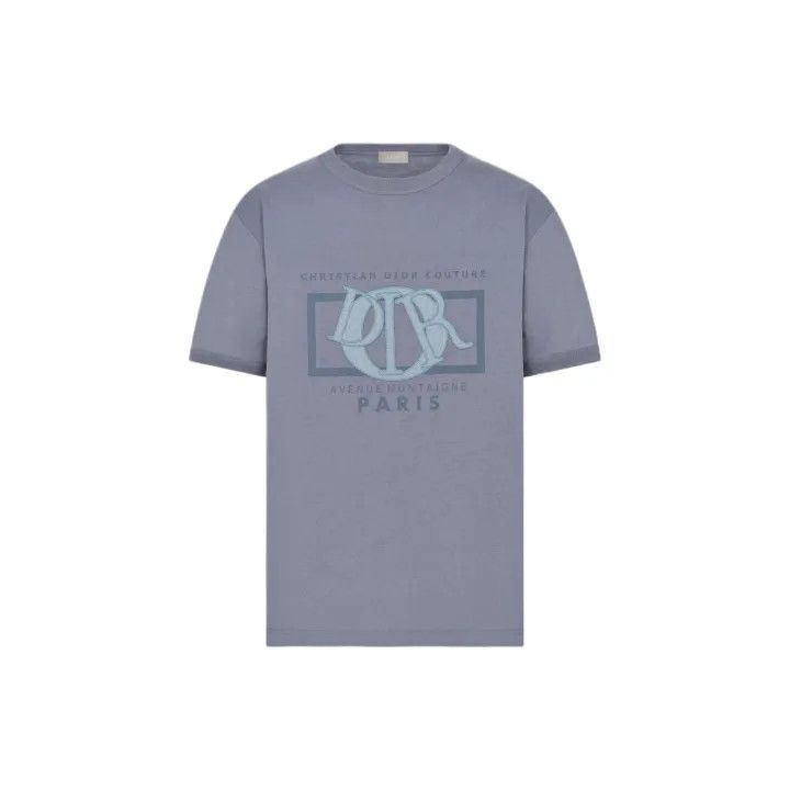 Dior Dior SS24 Logo Print Grey T-shirt 0079 Size US L / EU 52-54 / 3 - 2 Thumbnail