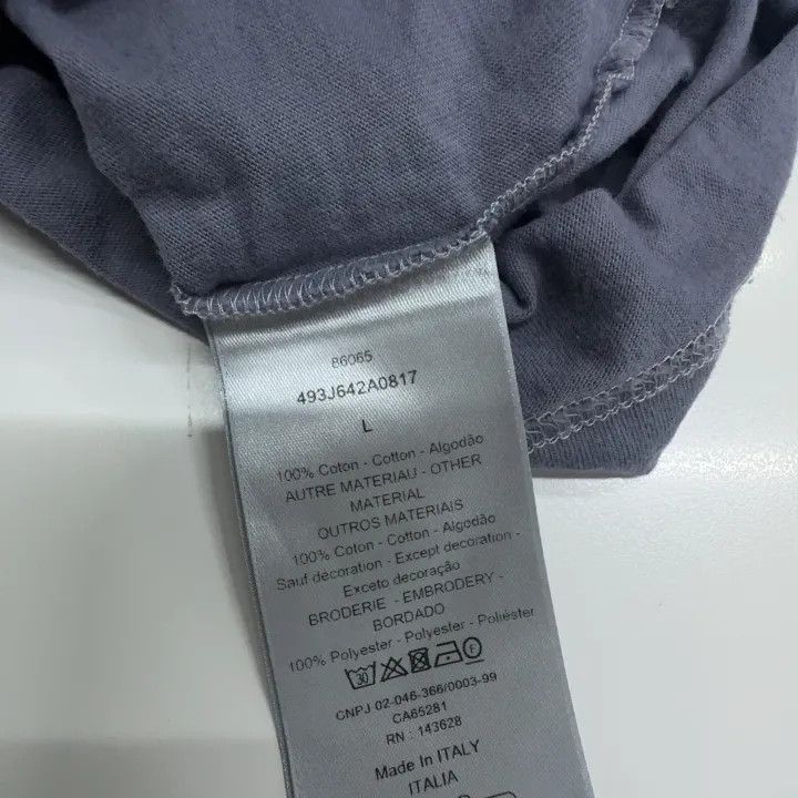 Dior Dior SS24 Logo Print Grey T-shirt 0079 Size US L / EU 52-54 / 3 - 3 Thumbnail