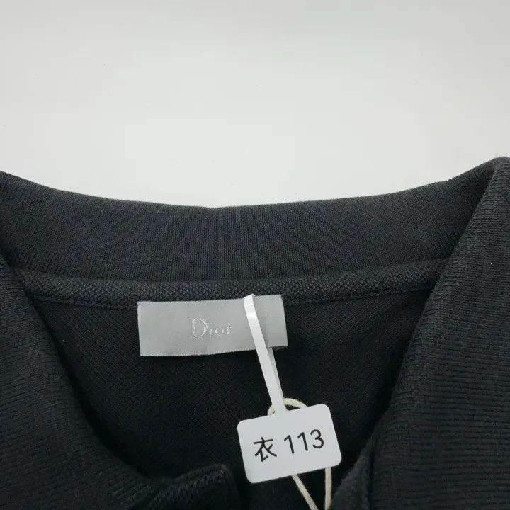 Dior Dior Embroidered Bee Black Polo Shirt 0079 Size US L / EU 52-54 / 3 - 4 Thumbnail