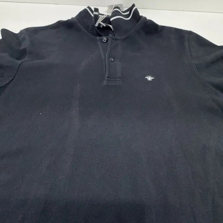 Dior Dior Embroidered Bee Black Polo Shirt 0079 Size US L / EU 52-54 / 3 - 7 Thumbnail