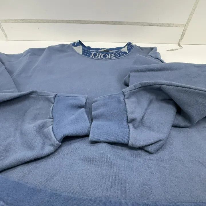 Dior Dior Embroidered Logo Long Sleeve Sweatshirt 0079 Size US L / EU 52-54 / 3 - 17 Thumbnail