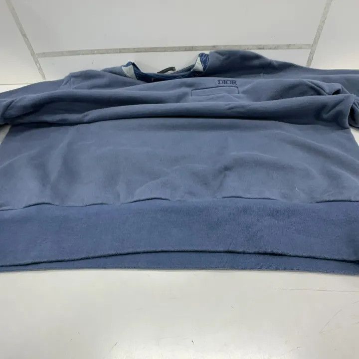 Dior Dior Embroidered Logo Long Sleeve Sweatshirt 0079 Size US L / EU 52-54 / 3 - 13 Thumbnail