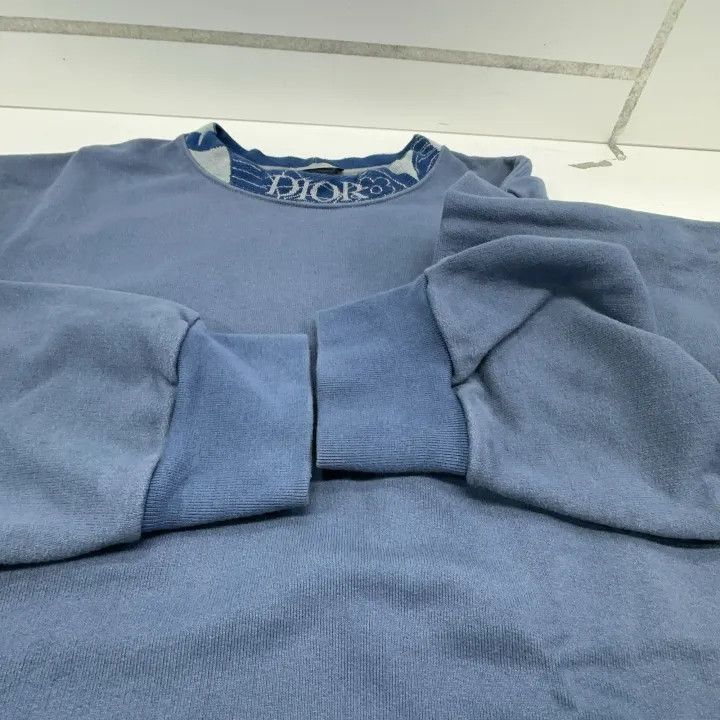 Dior Dior Embroidered Logo Long Sleeve Sweatshirt 0079 Size US L / EU 52-54 / 3 - 16 Thumbnail