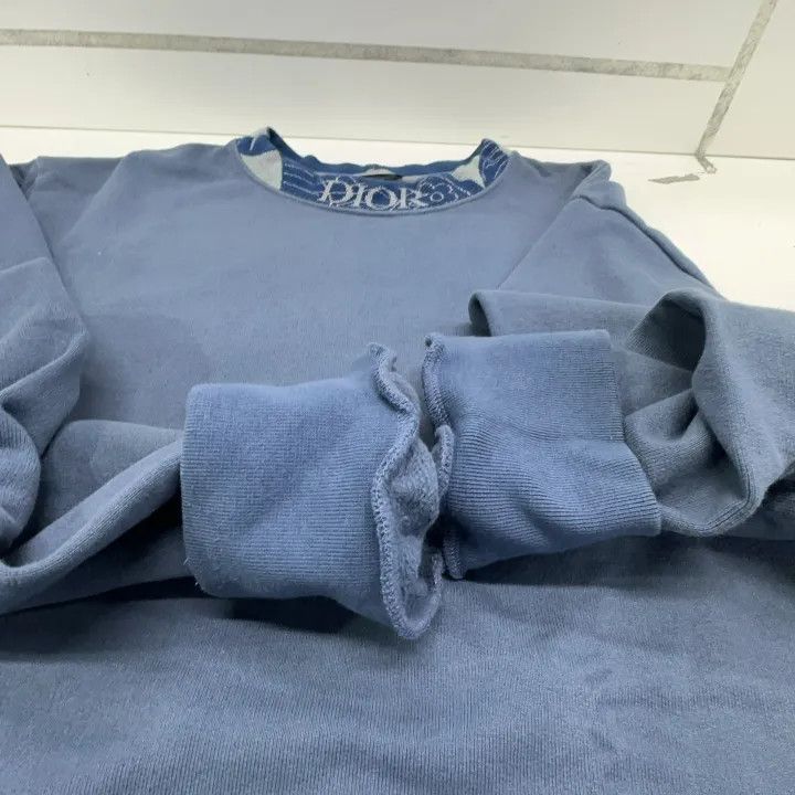 Dior Dior Embroidered Logo Long Sleeve Sweatshirt 0079 Size US L / EU 52-54 / 3 - 19 Thumbnail