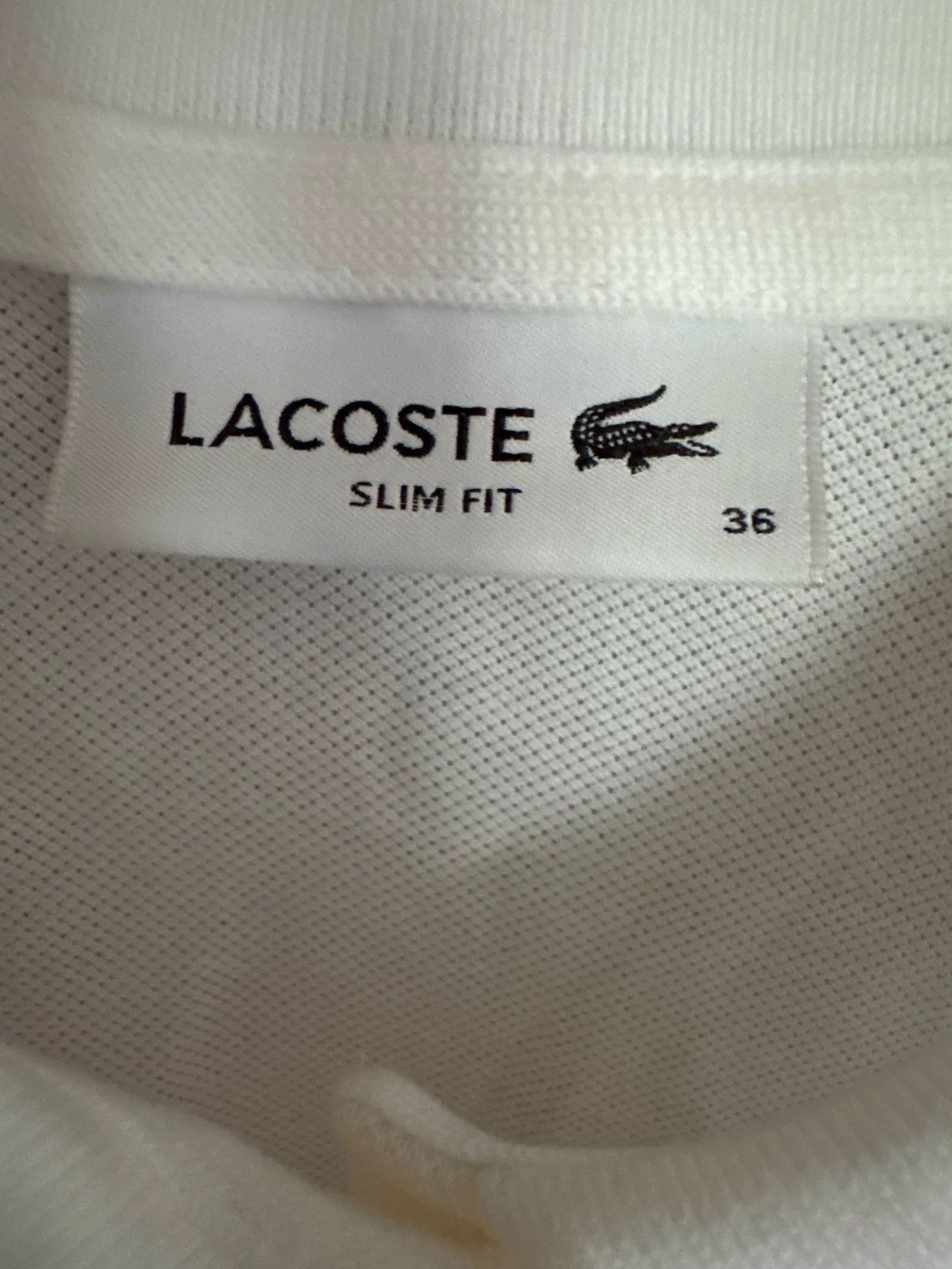 Lacoste Lacoste L.12.D Slim Fit Stretch Mini Piqué Polo T-shirt Size XS / US 0-2 / IT 36-38 - 2 Thumbnail