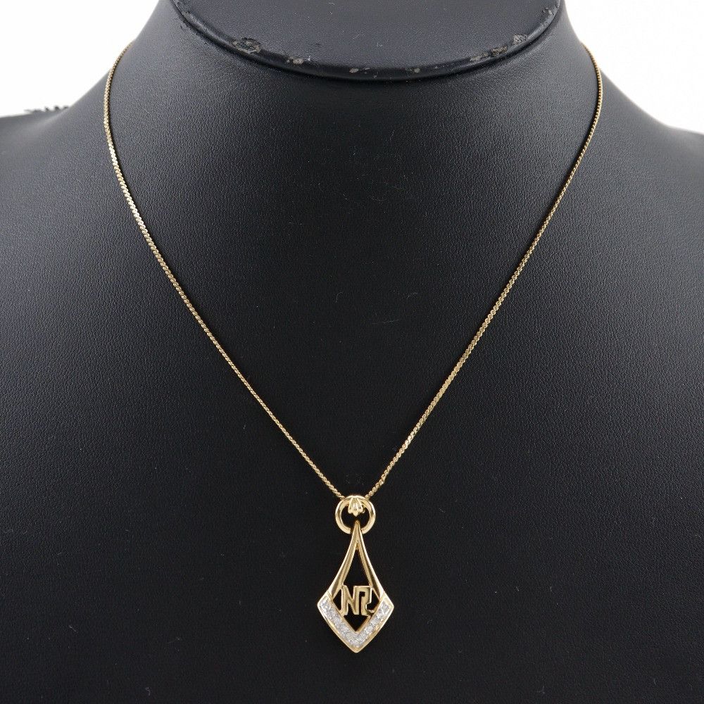 Other Other Nina Ricci NR Logo Necklace Metal Necklace Size ONE SIZE - 2 Thumbnail