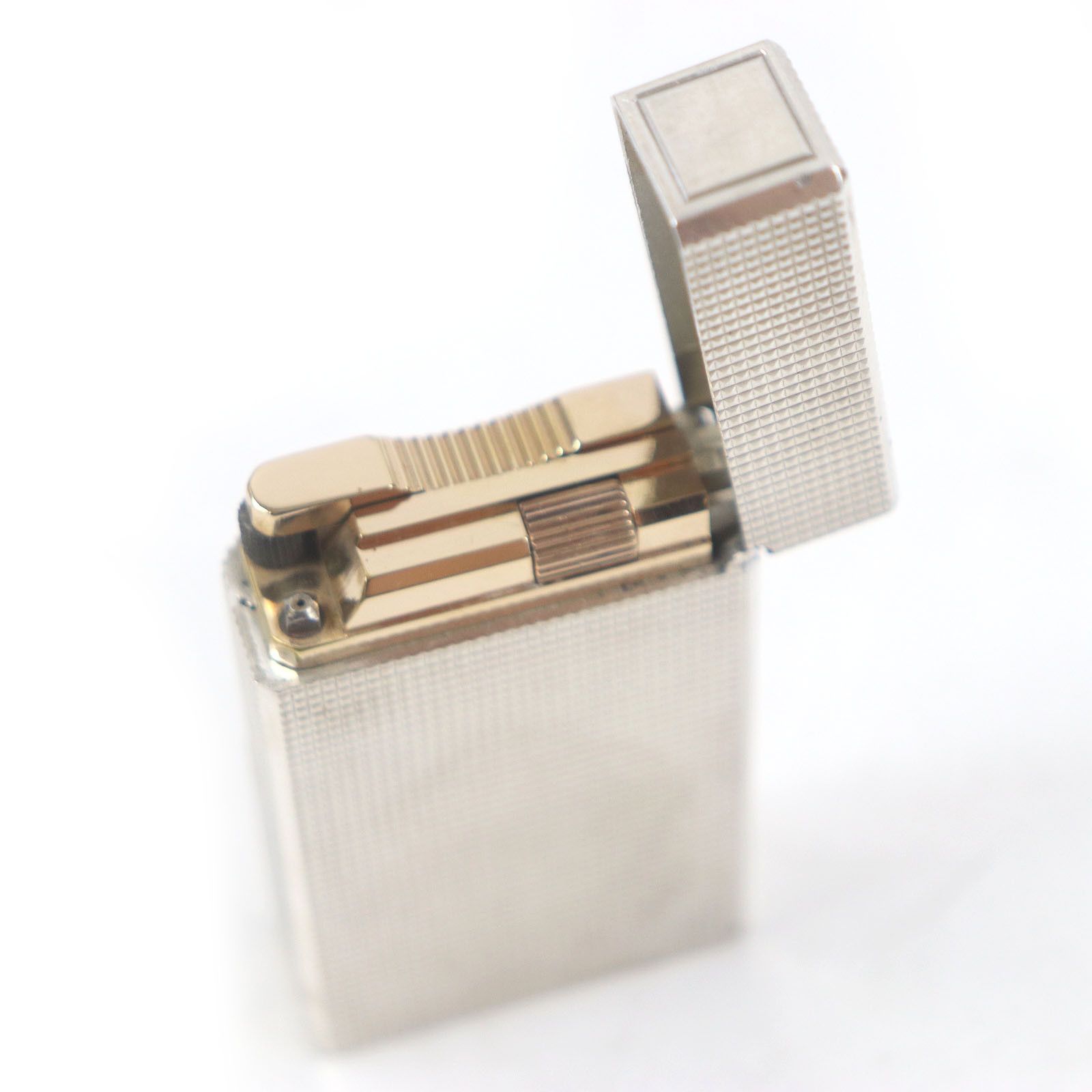 Other Other Dupont Diamond Pattern Silver Lighter Metal Lighter Size ONE SIZE - 4 Thumbnail