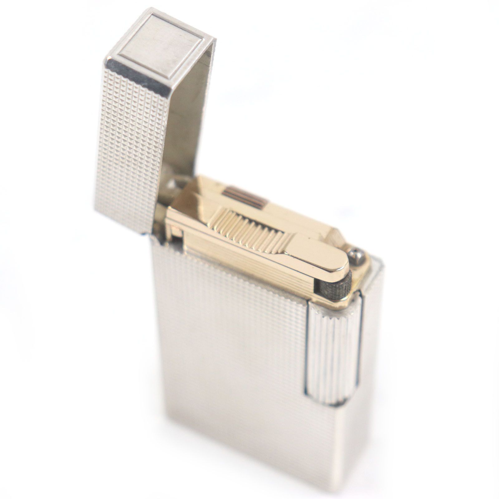 Other Other Dupont Diamond Pattern Silver Lighter Metal Lighter Size ONE SIZE - 3 Thumbnail