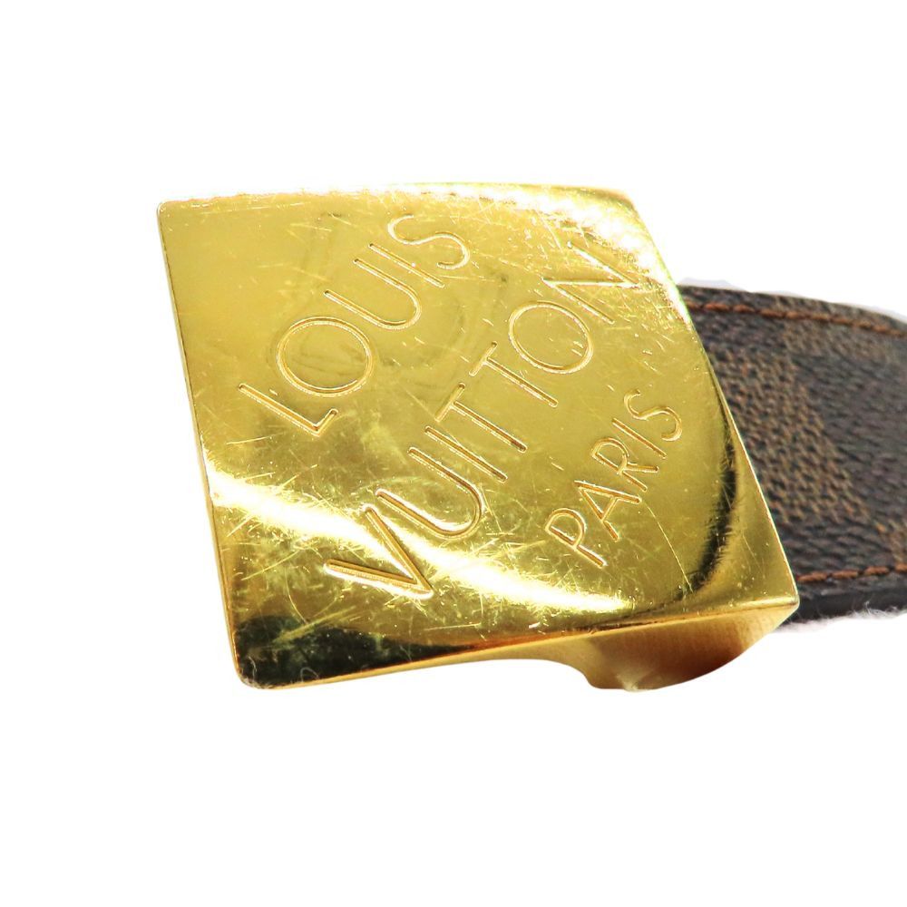 Louis Vuitton Louis Vuitton Louis Vuitton Ceinture Carré Damier Ebene Belt Canvas Other M6944V DUTY FREE for USA Size ONE SIZE - 3 Thumbnail