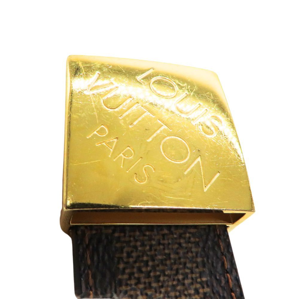 Louis Vuitton Louis Vuitton Louis Vuitton Ceinture Carré Damier Ebene Belt Canvas Other M6944V DUTY FREE for USA Size ONE SIZE - 4 Thumbnail