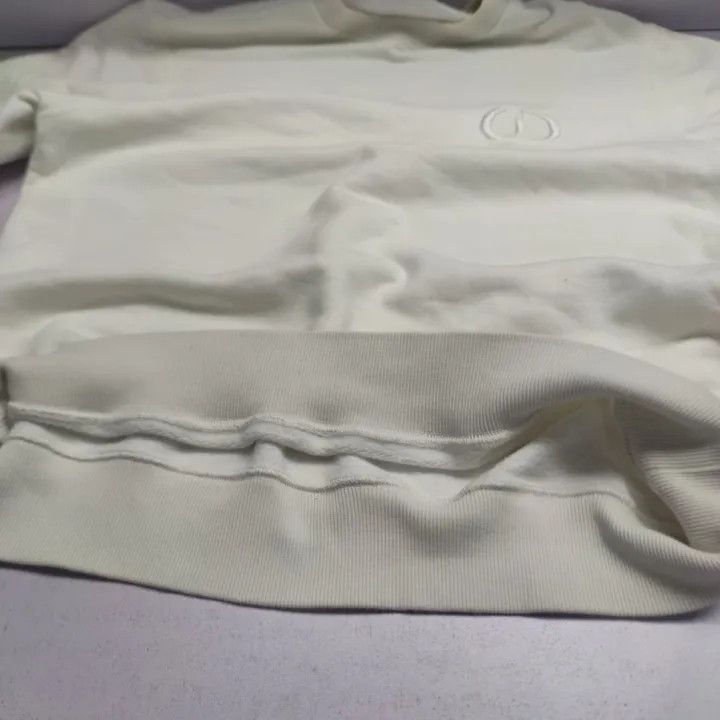 Dior Dior White CD Logo Embroidered Sweatshirt 0079 Size US L / EU 52-54 / 3 - 10 Thumbnail