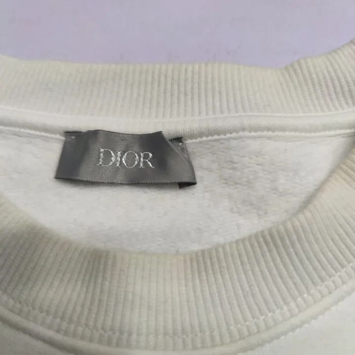 Dior Dior White CD Logo Embroidered Sweatshirt 0079 Size US L / EU 52-54 / 3 - 4 Thumbnail