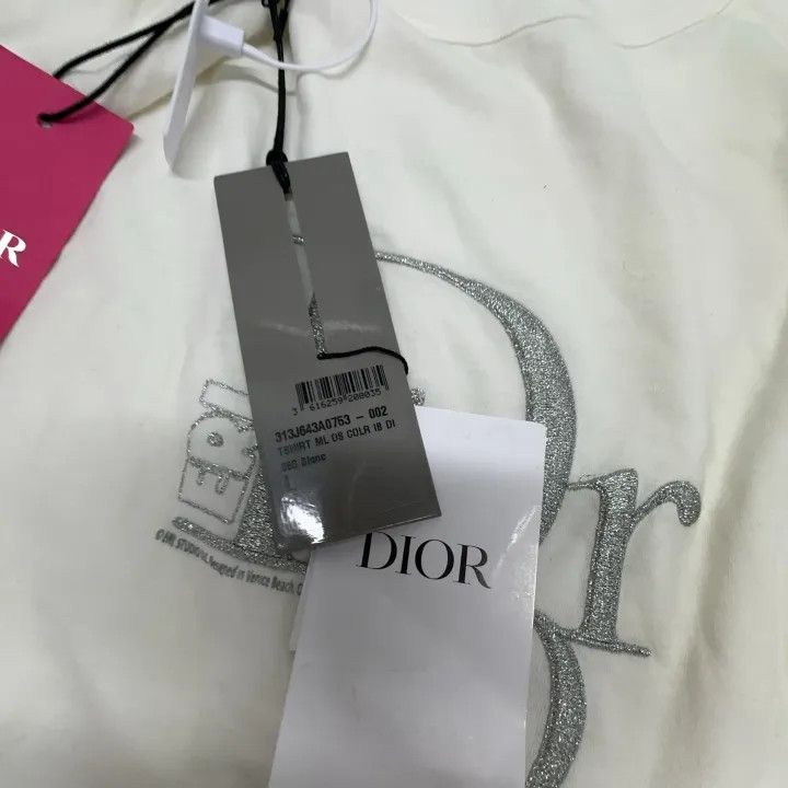 Dior Dior Logo Embroidered Long Sleeve T-Shirt for Men 0079 Size US L / EU 52-54 / 3 - 5 Thumbnail