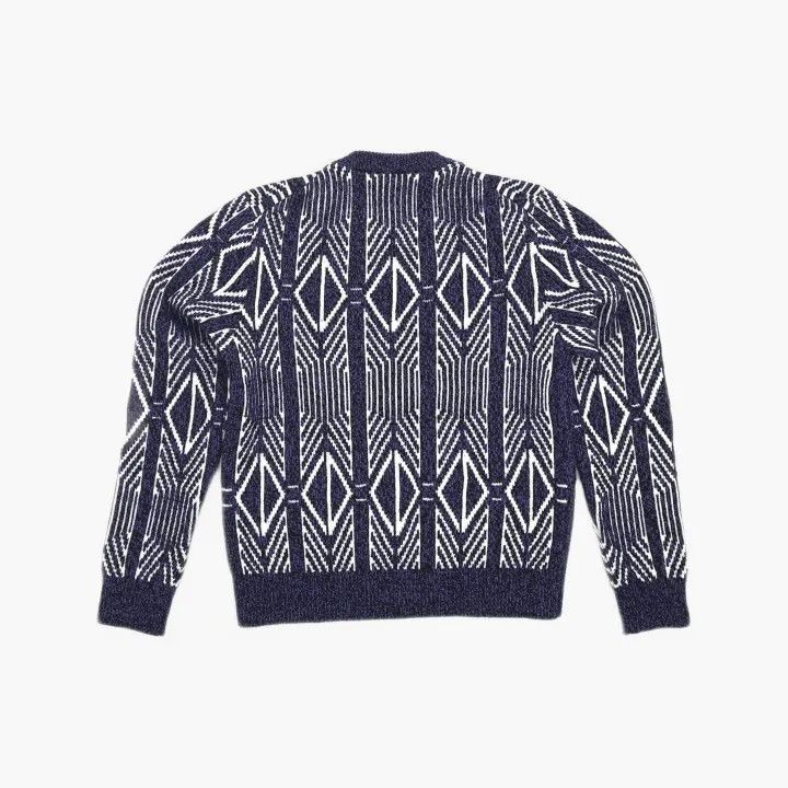 Dior Dior SS22 Purple Diamond Pattern Sweater 0079 Size US L / EU 52-54 / 3 - 3 Thumbnail