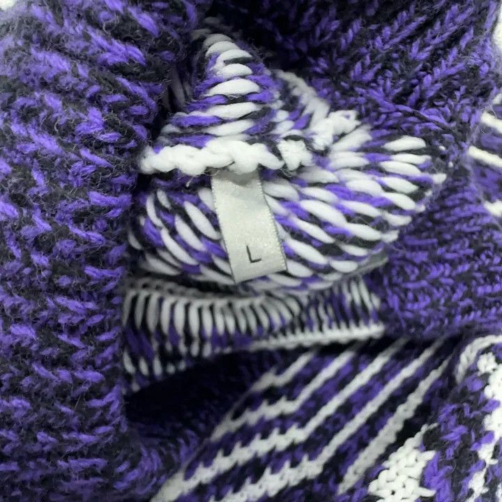 Dior Dior SS22 Purple Diamond Pattern Sweater 0079 Size US L / EU 52-54 / 3 - 6 Thumbnail