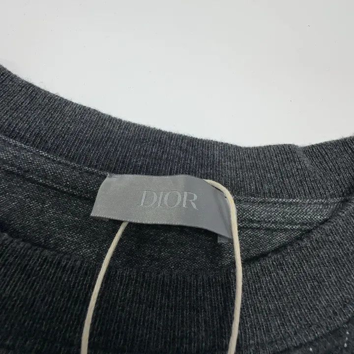 Dior Dior Gray Letter Print Casual T-Shirt 0079 Size US L / EU 52-54 / 3 - 5 Thumbnail