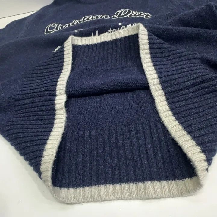 Dior Dior Embroidered Logo Wool Sweater for Men 0079 Size US L / EU 52-54 / 3 - 6 Thumbnail