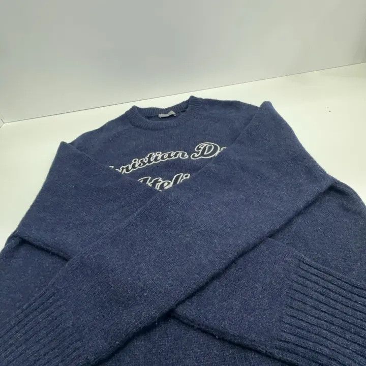 Dior Dior Embroidered Logo Wool Sweater for Men 0079 Size US L / EU 52-54 / 3 - 7 Thumbnail
