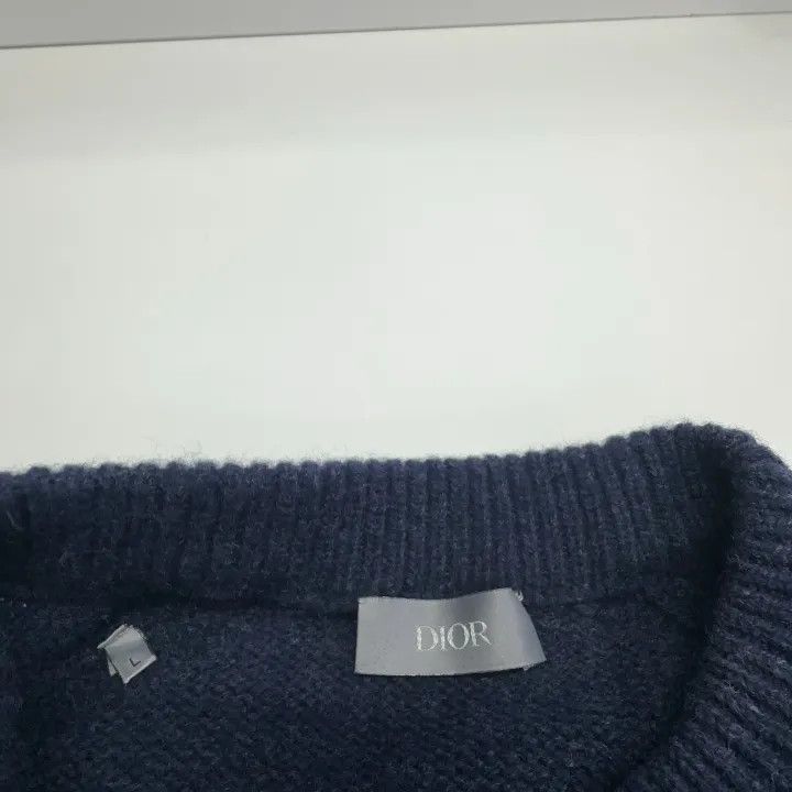 Dior Dior Embroidered Logo Wool Sweater for Men 0079 Size US L / EU 52-54 / 3 - 5 Thumbnail