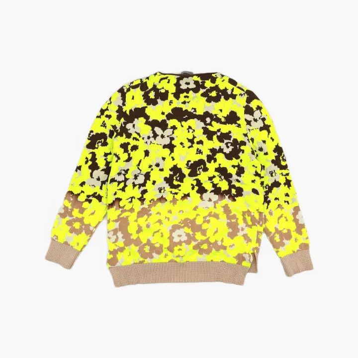 Dior Dior Yellow Floral Pattern Knitted Sweater 0079 Size US L / EU 52-54 / 3 - 3 Thumbnail