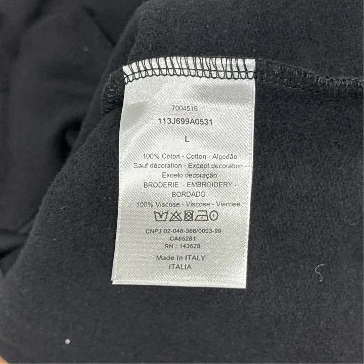 Dior Dior Black Long Sleeve Cotton Sweatshirt 0079 Size US L / EU 52-54 / 3 - 3 Thumbnail