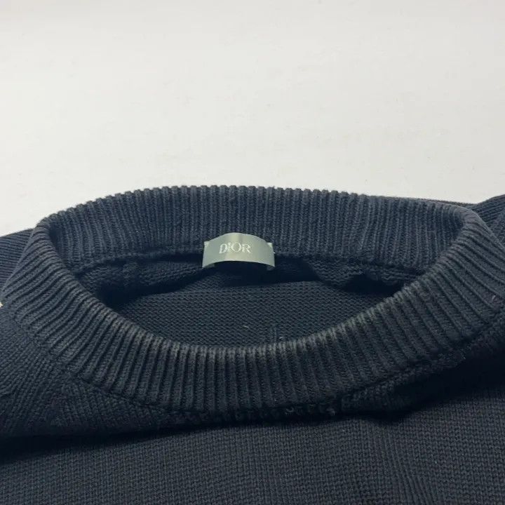 Dior Dior Navy Blue Long Sleeve Sweater 0079 Size US L / EU 52-54 / 3 - 6 Thumbnail