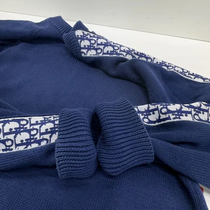 Dior Dior Blue Knitted Sweater for Men 0079 Size US L / EU 52-54 / 3 - 8 Thumbnail