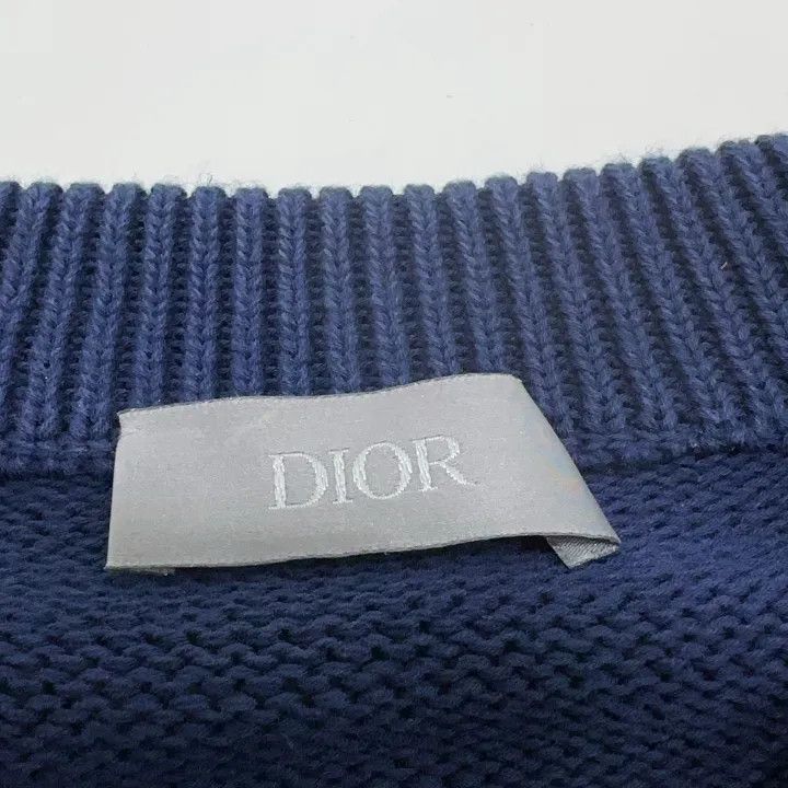 Dior Dior Blue Knitted Sweater for Men 0079 Size US L / EU 52-54 / 3 - 4 Thumbnail
